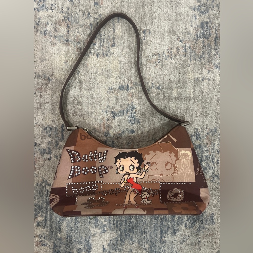 Betty Boop Patchwork Pattern Shoulder Bag - image 2